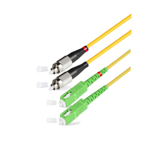 [21657] Патч Корд Оптоволоконный SC/APC-FC/UPC SM 9/125 Duplex 2.0мм 1 м