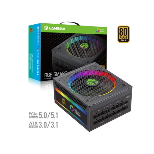 [80242] Блок питания Gamemax RGB-Smart 750 PRO Gold