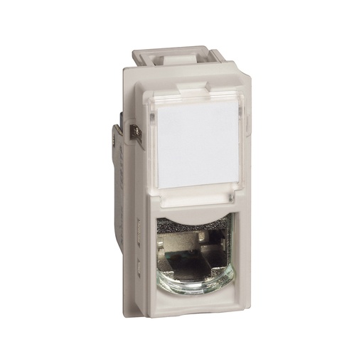 [72752] Розетка компьютерная Bticino KM4279C6S Living Now RJ45 cat6 STP 1 модуль песочный