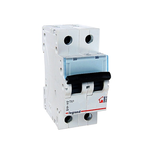 [76483] Автоматический выключатель Legrand 404039 2П C 6A TX3 6000 6kA