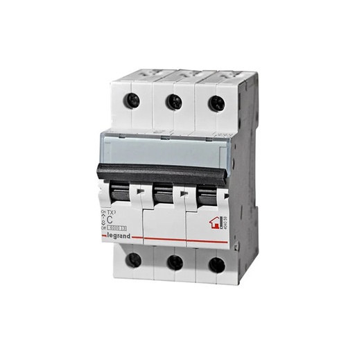 [76536] Автоматический выключатель Legrand 404054 3П С 10A TX3 6000 6kA