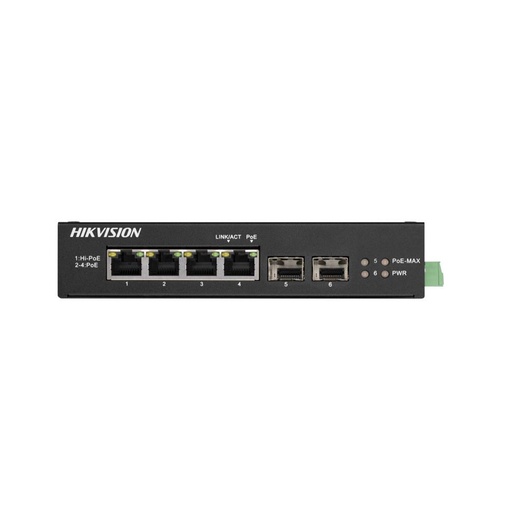 [68804] Коммутатор Hikvision DS-3T0506HP-E/HS