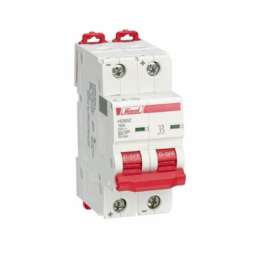 [82829] Автоматический выключатель Himel HDB9Z 2Р 10А С 500В DC