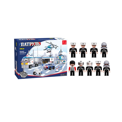 [45412] Игровой конструктор Keyixing 23001 ПАТРУЛЬ (779 деталей в наборе)