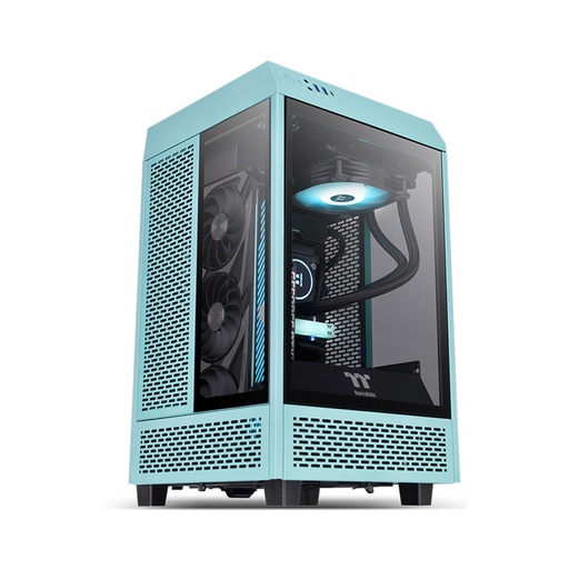 [40963] Компьютерный корпус Thermaltake The Tower 100 Turquoise без Б/П