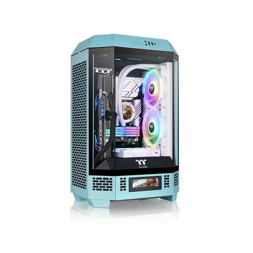 [84550] Компьютерный корпус Thermaltake The Tower 300 Turquoise без Б/П