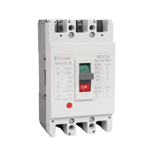 [15722] Автоматический выключатель iPower ВА55-63 3P 16A