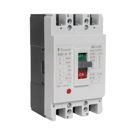 [17563] Автоматический выключатель iPower ВА55-63 3P 25A