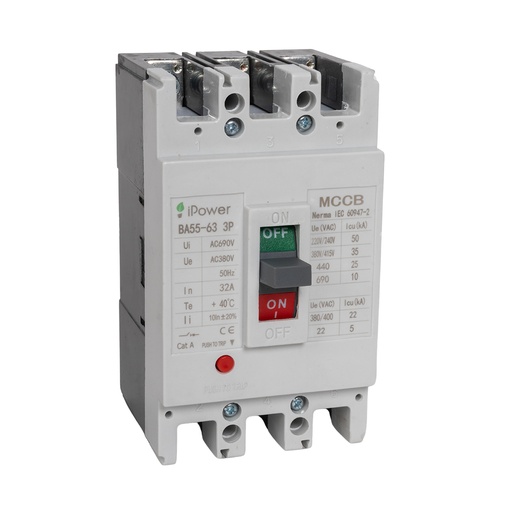 [17564] Автоматический выключатель iPower ВА55-63 3P 32A