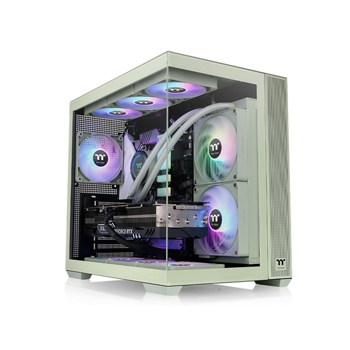 [84610] Компьютерный корпус Thermaltake View 380 TG ARGB Matcha Green без Б/П