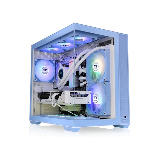 [84611] Компьютерный корпус Thermaltake View 380 TG ARGB Hydrangea Blue без Б/П