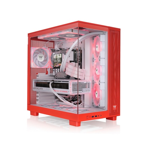 [86891] Компьютерный корпус Thermaltake View 380 XL TG ARGB Flaming Orange без Б/П