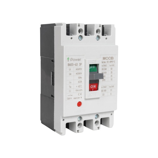 [17565] Автоматический выключатель iPower ВА55-63 3P 63A