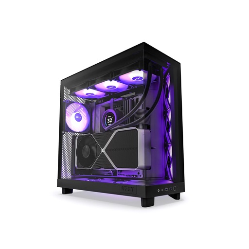 [61940] Компьютерный корпус NZXT H6 Flow RGB CC-H61FB-R1 Black без Б/П