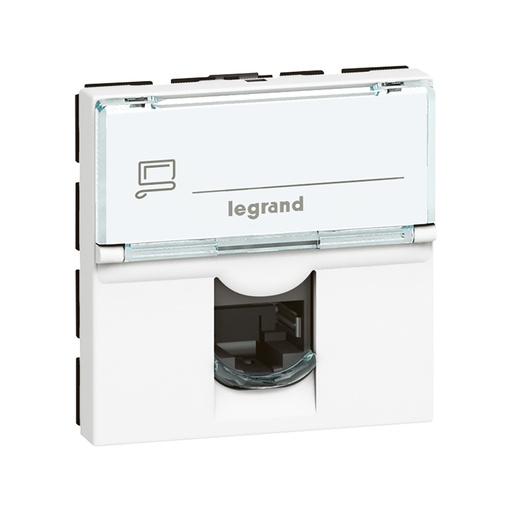 [49392] Розетка 1xRJ45 Cat.6 Legrand Mosaic 2 поста