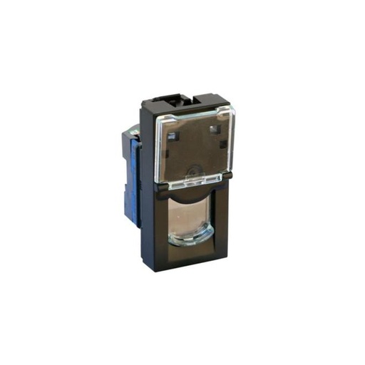 [68255] Розетка 1xRJ45 Cat.6 Legrand Mosaic Чёрный