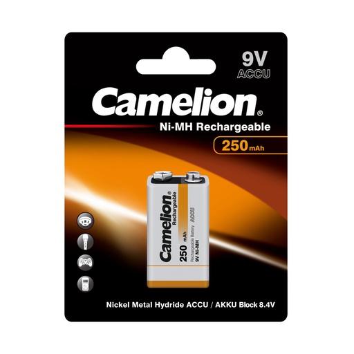 [8627] Аккумулятор CAMELION Rechargeable Ni-MH NH-9V250BP1