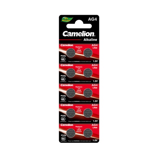 [22366] Батарейка CAMELION Alkaline AG4-BP10(0%Hg) 10 шт. в блистере