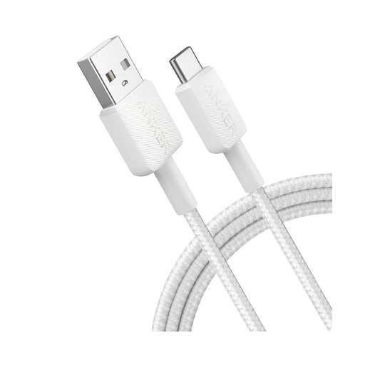 [85537] Интерфейсный кабель Anker 322 USB-A to USB-C 1М (A81H5G21) Белый