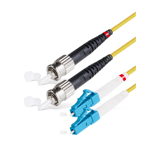 [12371] Патч Корд Оптоволоконный LC/UPC-ST/UPC SM 9/125 Duplex 3.0мм 1 м