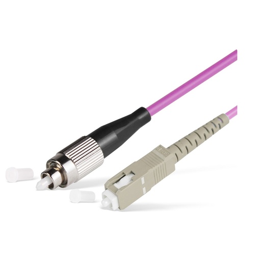 [16953] Патч Корд Оптоволоконный FC/UPC-SC/UPC MM OM3 50/125 Simplex 3.0мм 1 м