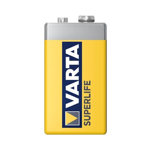 [38690] Батарейка VARTA Superlife (Super Heavy Duty) E-Block 9V - 6F22P 1 шт. в пленке