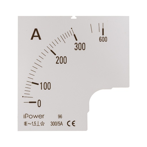 [80159] Шкала для амперметра iPower 300/5