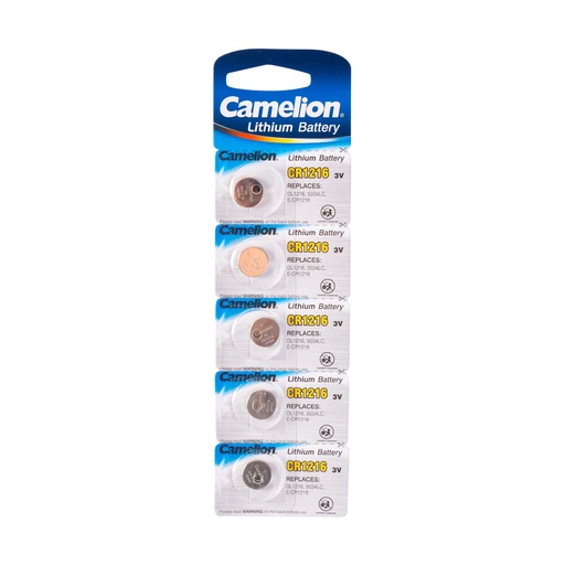[22355] Батарейка CAMELION Lithium CR1216-BP5 5 шт. в блистере