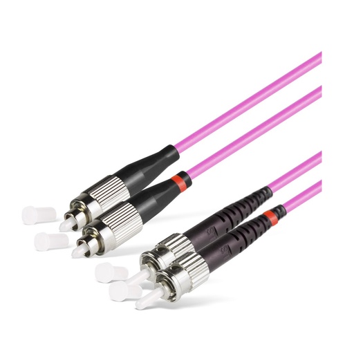 [16892] Патч Корд Оптоволоконный FC/UPC-ST/UPC MM OM3 50/125 Duplex 3.0мм 1 м