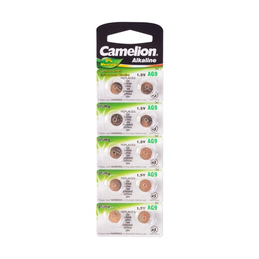 [22371] Батарейка CAMELION Alkaline AG9-BP10(0%Hg) 10 шт. в блистере