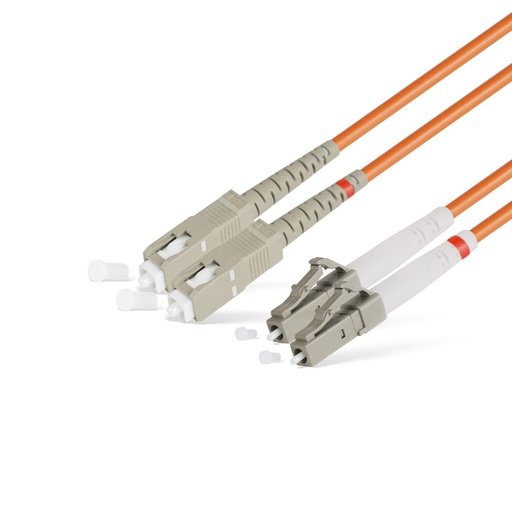 [16886] Патч Корд Оптоволоконный SC/UPC-LC/UPC MM OM2 50/125 Duplex 3.0мм 1 м