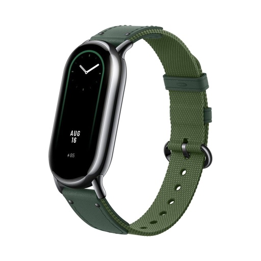 [56248] Сменный плетёный браслет для Xiaomi Smart Band 8 Green