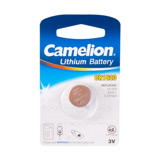 [22348] Батарейка CAMELION Lithium CR1620-BP1