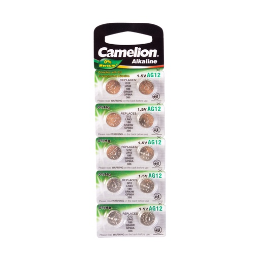 [22374] Батарейка CAMELION Alkaline AG12-BP10(0%Hg) 10 шт. в блистере