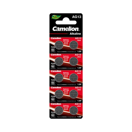 [22375] Батарейка CAMELION Alkaline AG13-BP10(0%Hg) 10 шт. в блистере