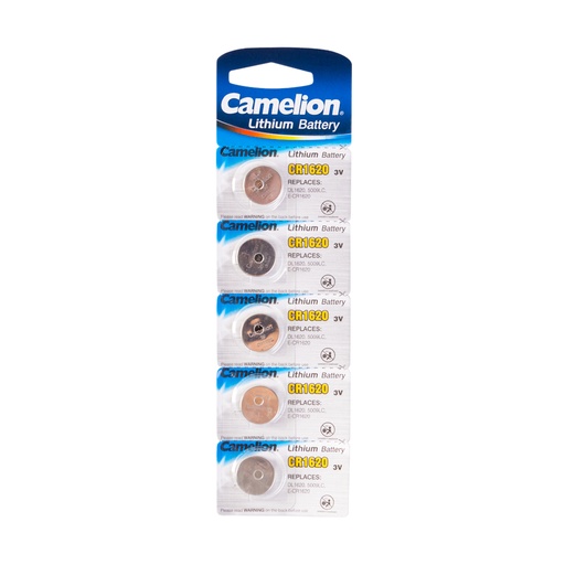 [22359] Батарейка CAMELION Lithium CR1620-BP5 5 шт. в блистере