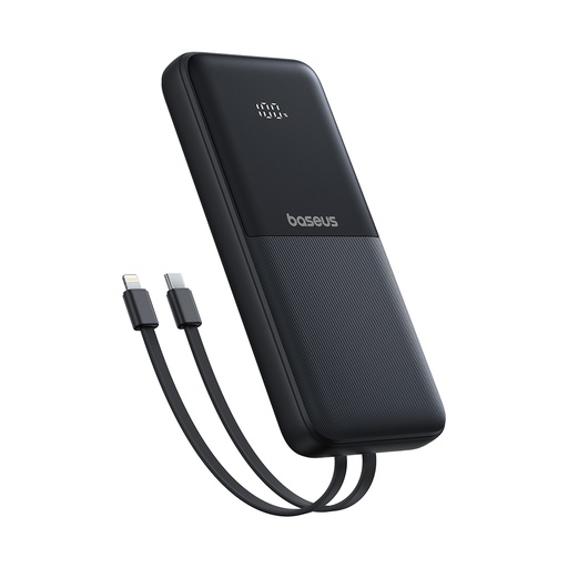 [85324] Портативный внешний аккумулятор Baseus Lipow Dual-Cable 10000mAh 22.5W Black (P10079101123-00)