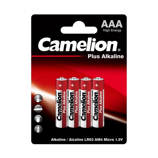 [35951] Батарейка CAMELION Plus Alkaline LR03-BP4 4 шт. в блистере