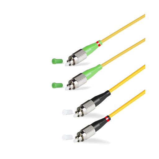 [21518] Патч Корд Оптоволоконный FC/UPC-FC/APC SM 9/125 Duplex 2.0мм 1 м