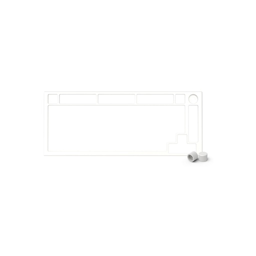 [55605] Запчасть к клавиатуре верхняя панель Glorious GMMK Pro Top Frame E-White (GLO-ACC-P75-TF-EW)