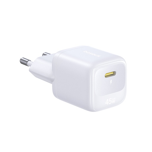 [88568] Адаптер питания Baseus FN22 1C 45W EU Moon White (E0123301)