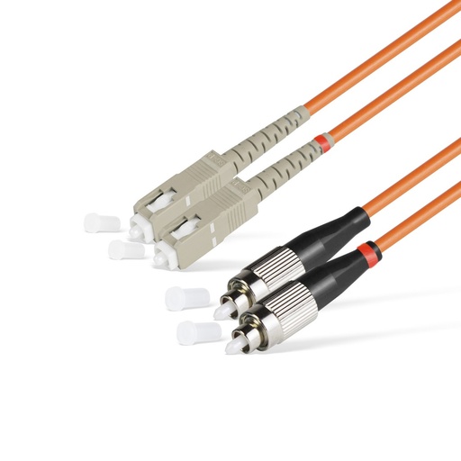[16842] Патч Корд Оптоволоконный SC/UPC-FC/UPC MM OM1 62.5/125 Duplex 3.0мм 1 м