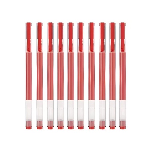 [69604] Гелевая ручка Xiaomi High-capacity Gel Pen (10-pack) Red