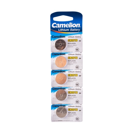 [22360] Батарейка CAMELION Lithium CR2016-BP5 5 шт. в блистере