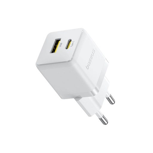 [84267] Адаптер питания Baseus Palm C+U 30W White (P1011160A213-00)
