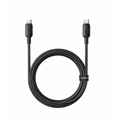 [84273] Интерфейсный кабель Baseus Silky Type-C to Type-C 100W 1m Black (P10377704113-00)