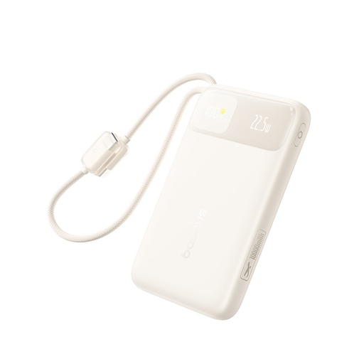 [84296] Портативный внешний аккумулятор Baseus EnerFill FC11 10000mAh 22.5W Beige (E0027R05)