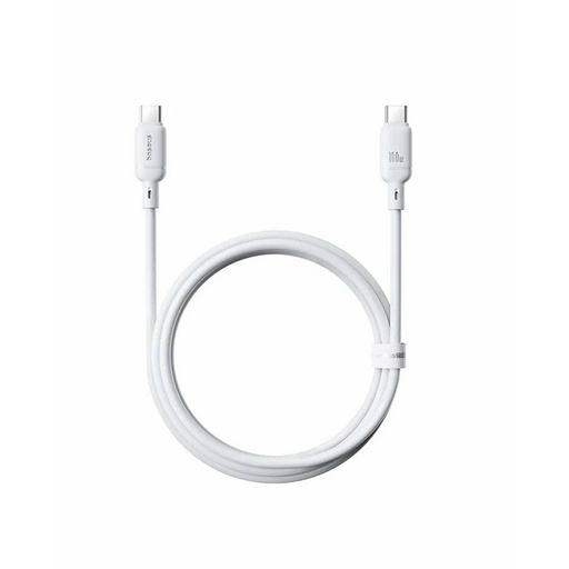 [84246] Интерфейсный кабель Baseus Silky Type-C to Type-C 100W 2m White (P10377704213-01)