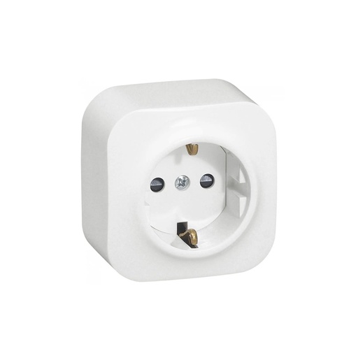 [59735] Розетка с зк Legrand Forix 16A 250В IP20 накладная белый