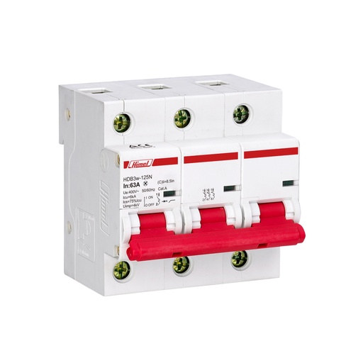 [78817] Автоматический выключатель Himel HDB3w-125 3P 100А С 10кА